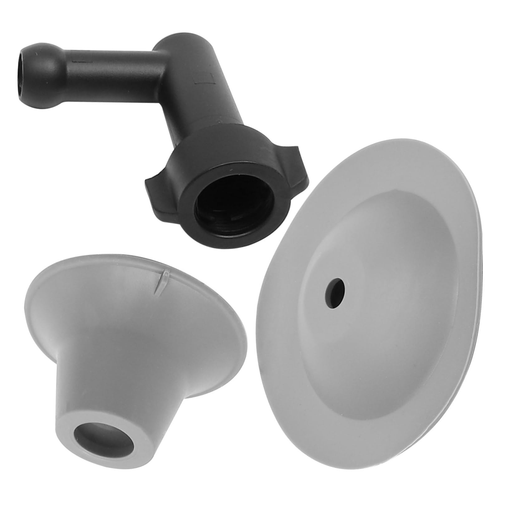 Déboucheur de Toilettes Flexible Blanc en Plastique à Tête Spiralée