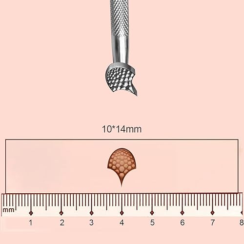 Miniatura 2 de Herramientas de estampado de cuero para manualidades de cuero, herramienta de sello de cuero con patrón de escamas de dragón con acero inoxidable 304