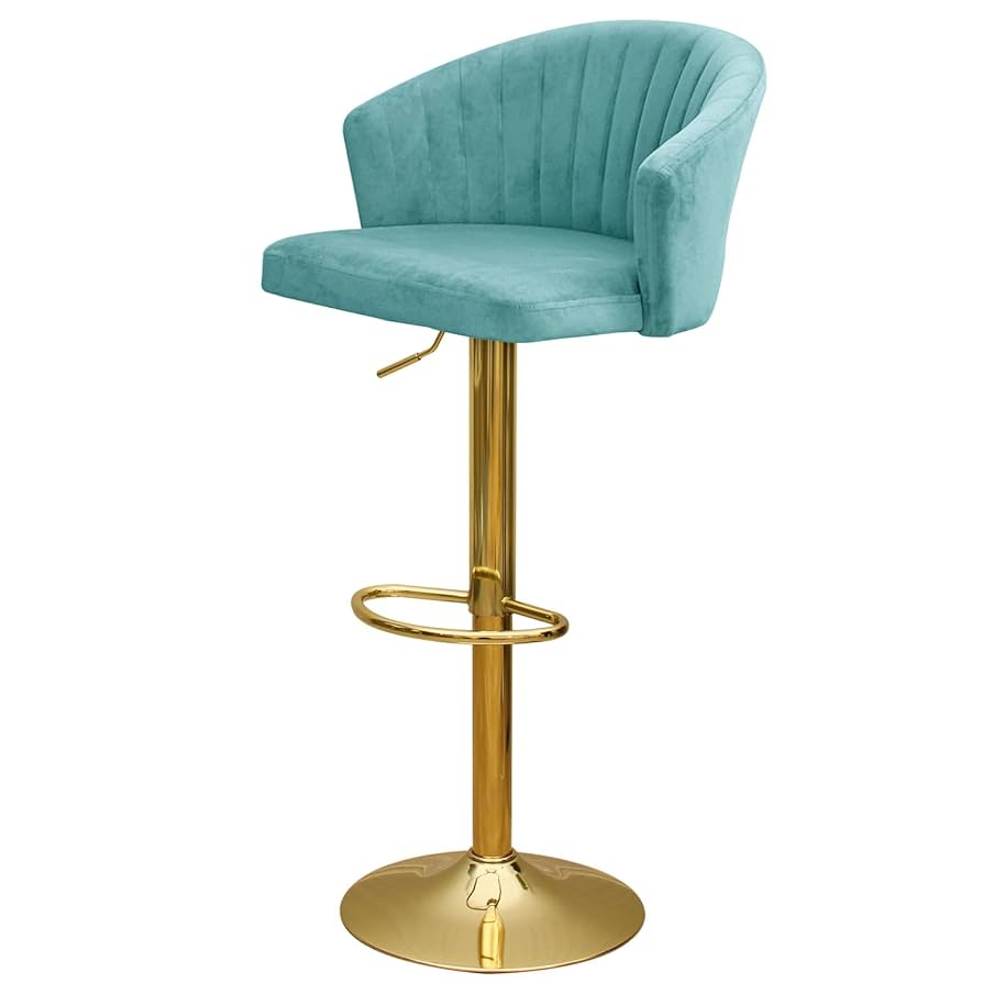 はな カウンターチェアー 昇降式 ベルベット ベロア バーチェア 椅子 高さ