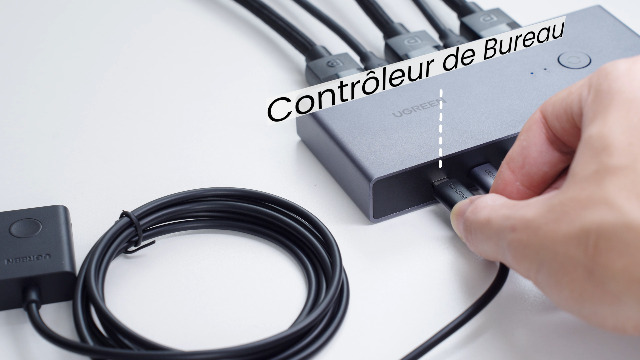 DisplayPort KVM Switch 2 Puertos 4K 60Hz USB E Interruptor DP Para 2 Computadoras, Monitor De Impresora De Teclado Y Mouse Para Laptop Pc Xbox
