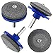PHELRENA Lawnmower Blade Sharpener，4PCS Universal Lawn Mower Sharpener Lawn Mower Blade Sharpener for Any Power Drill Hand Drill