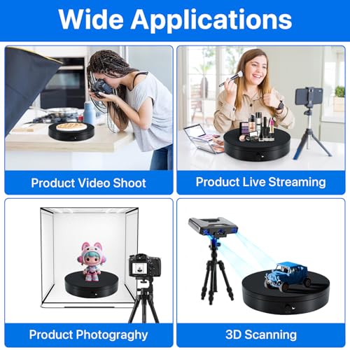 Motorized Rotating Display Stand 7.87inch, 17.6lbs Load