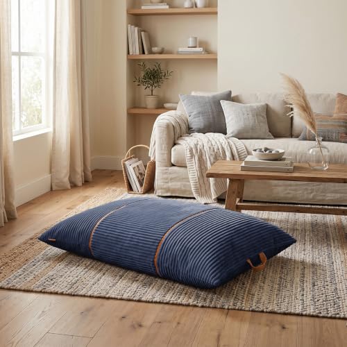 Image of Big Joe Turnabout 3-in-1 Convertible Kids Bean Bag Chair, Midnight Blue