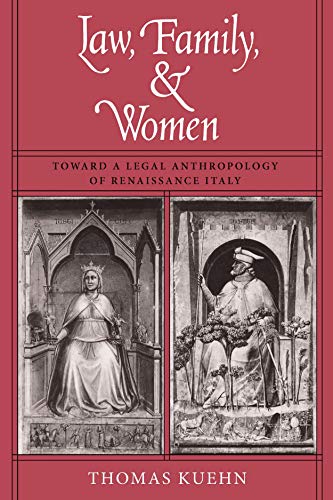  Law, Family, and Women: Toward a Legal Anthropology of Renaissance Italy (English Edition) Livre eBook France