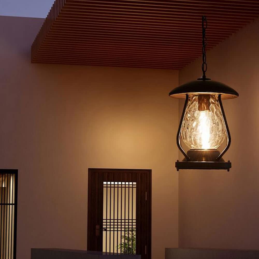 American Industrial Vintage Farmhouse Lampa wisząca IP54 Wodoodporna lampa wisząca Wisząca lampa Altanka Żyrandol ogrodowy Zewnętrzne oprawy oświetleniowe sufitowe do willi Taras werandy Change for
