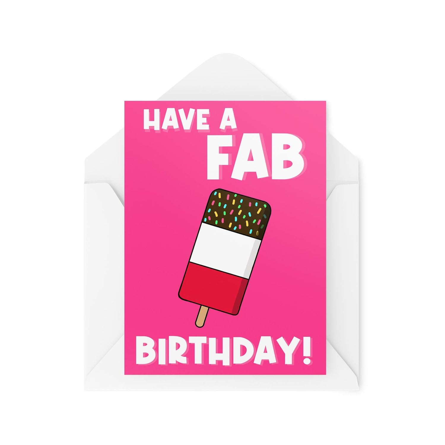 Funny Cards | You're Pretty Fab Card | Banter Joke Son Daughter Colleague Friend Coworker Lolly Work Office Generic Novelty | CBH1154