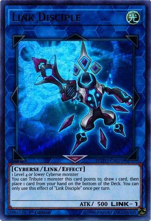 Amazon.com: Yu-Gi-Oh! - Link Disciple - DUPO-EN070 - Ultra Rare - 1st  Edition