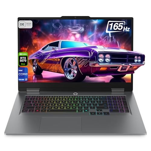 LOQ Gaming AI Laptop, Intel Core i7-14700HX, 16 GB DDR5 RAM, 2 TB PCIe SSD, display Full HD da 17,3", Nvidia GeForce RTX 5070, tastiera RGB Backlit QWERTZ a 24 zone, Windows 11 Home, Luna Grey - Notebook