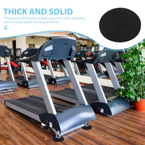 OSALADI 6 piezas tapetes amortiguadores para caminadora, antideslizantes y absorbentes de ruido para proteger el piso, ideales para gimnasio en casa miniatura 4
