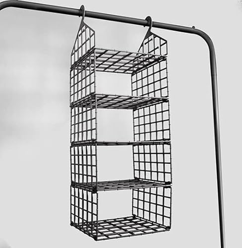 Prateleira Organizadora Suspensa Dobrável Com 5 Níveis Preto 25808PM Arqplast