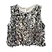 Teen Girls Sequin Vest Kids Sleeveless Glitter Tees Y2K Fashion Streetwear Tank Tops Princess (Silver, 18-24 Months)