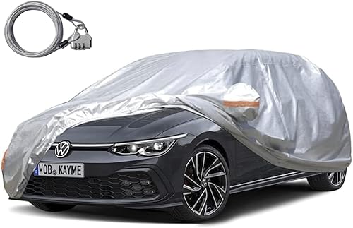Kayme - Funda impermeable para automóvil para todo tipo de clima, con candado y cierre protección contra la lluvia y el sol