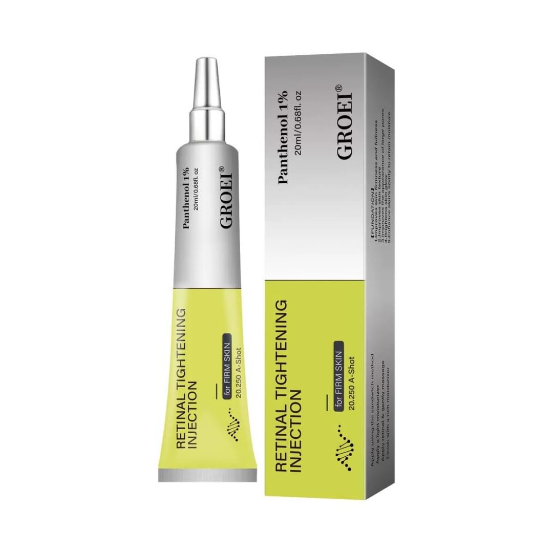 Retinal firming agent, pores, wrinkles and Fine Lines, 0.1% Retina and 1% Panthenol Firming Skin, Retinol Essence, Accelerating Skin Renewal, Non Irritating, 15ml (2 Packs)