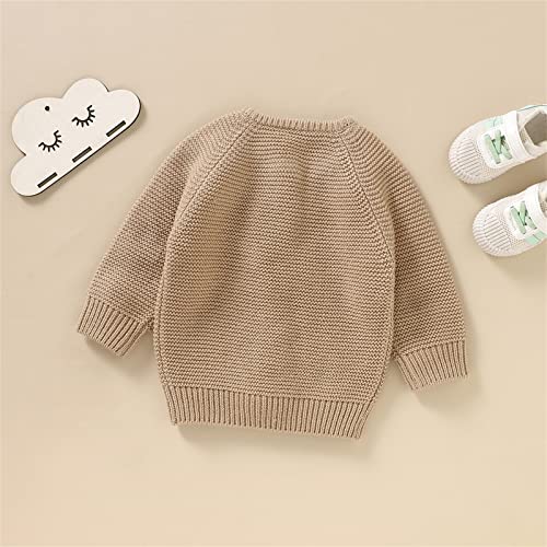 Baby Boys Girls Cable Knit Cardigan Sweater Toddler Long Sleeve Button Knit Cardigan Fall Winter Clothes2