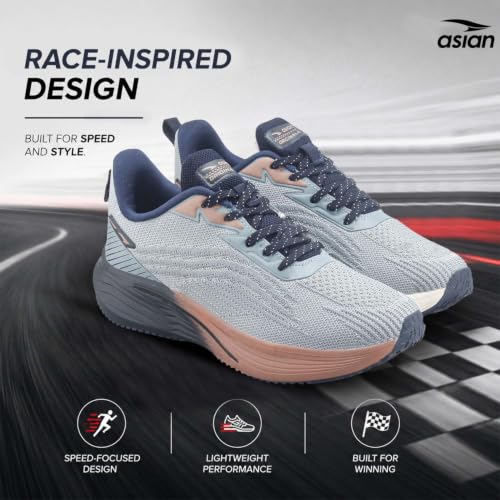 Image of ASIAN Powerplay Carbon-39 Men's Running Shoes | Breathable Knit, High-Rebound Midsole with Carbon Plate for Daily Runs & Active Use
