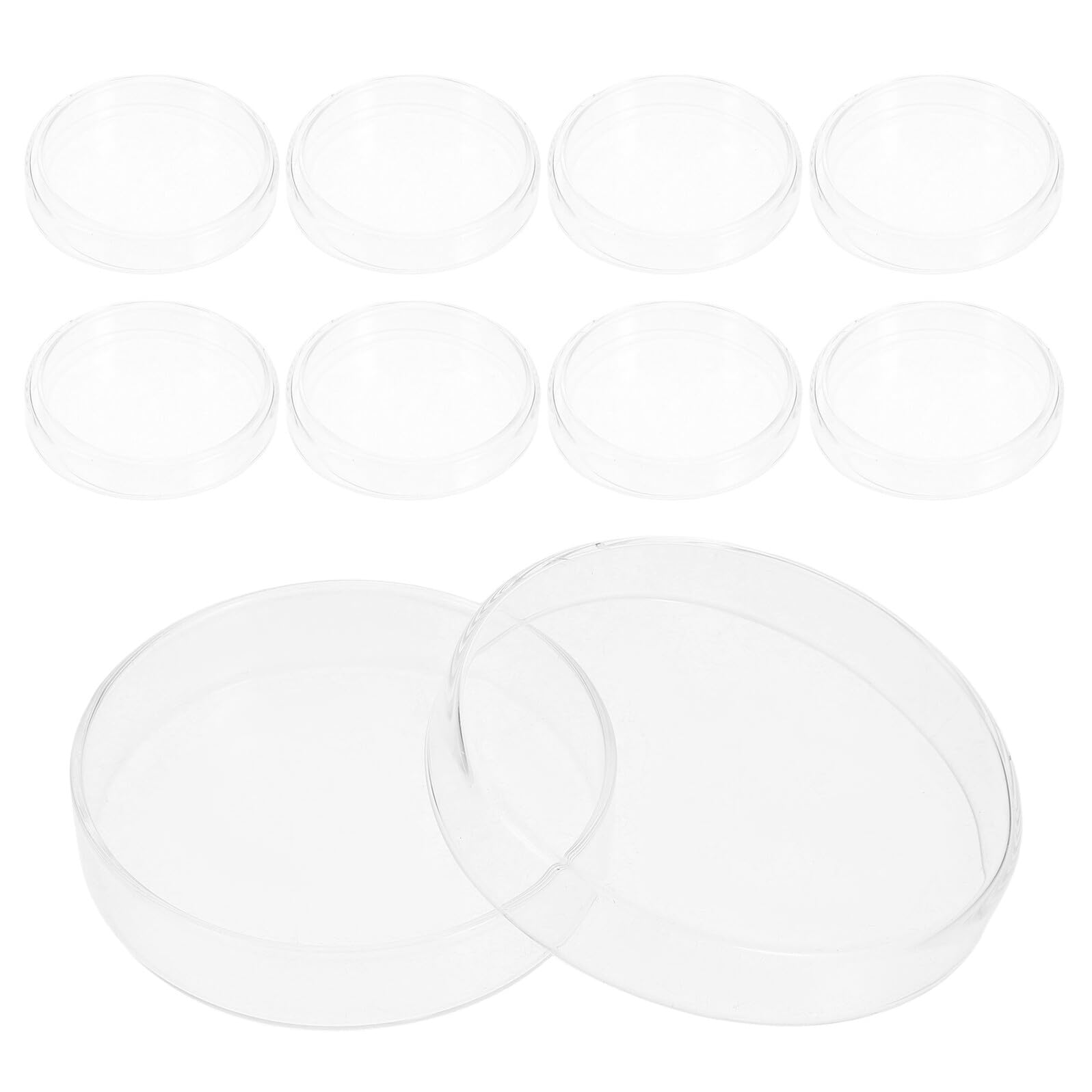 10stücke Glas-petrischale Sterile Labor-kulturschale Mit Deckel Borosilikatglas Für Mikrobielle Experimente Pilzkulturen Inokulation Und Zellwachstum