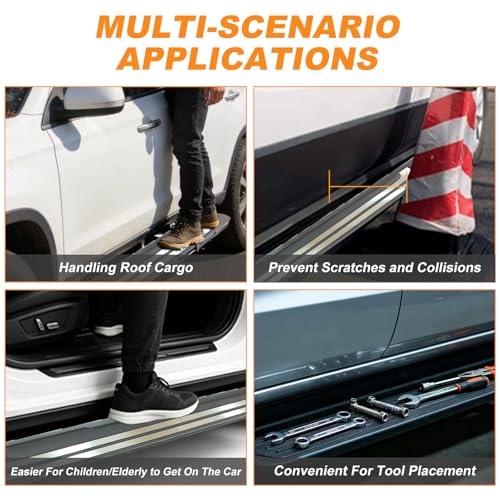 2 estribos laterales aluminio para Toyota RAV4 2019-2025 miniatura 6