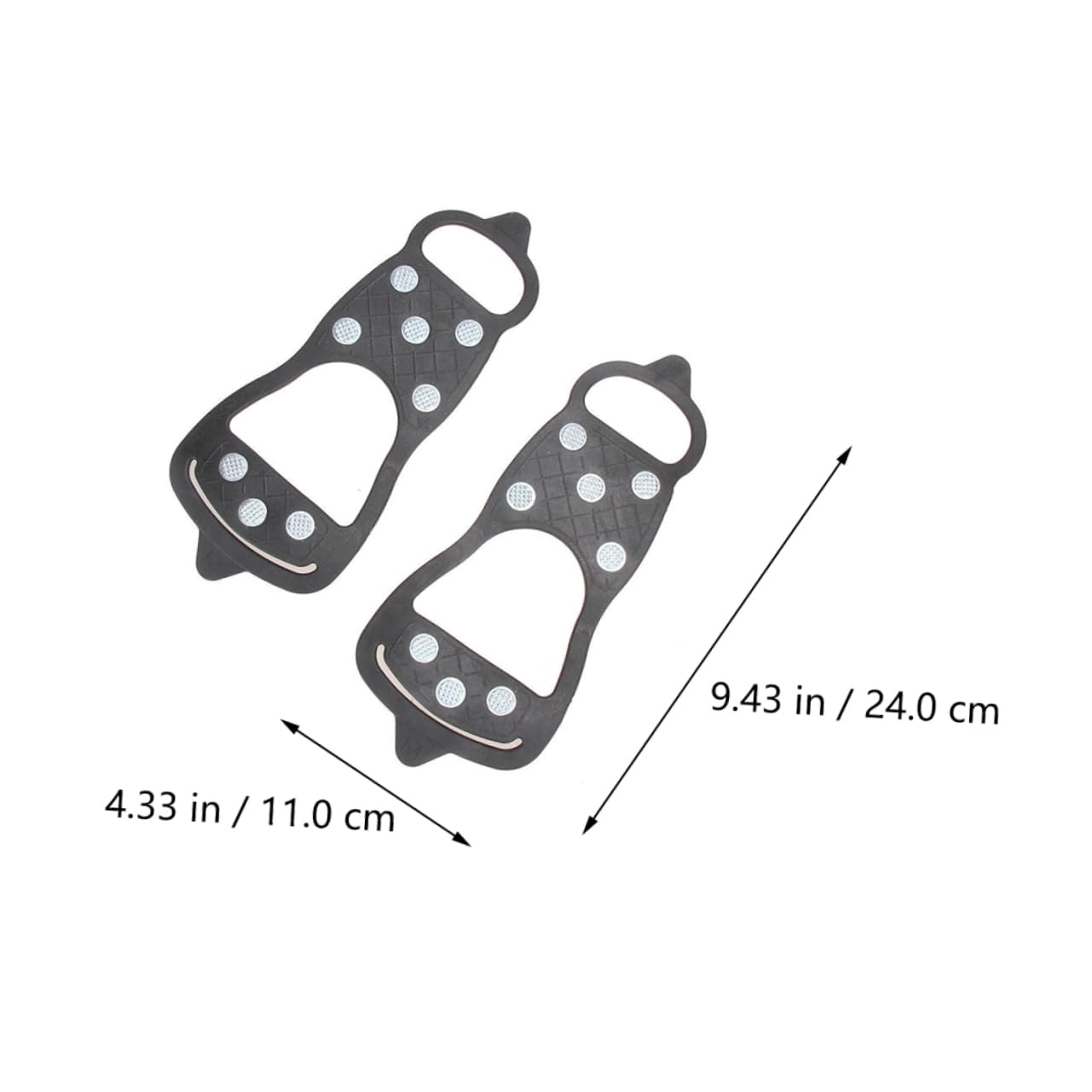 LIFKOME Outdoor Mountaineering Anti-Slip Shoes Cover Crampons Non-Skid Grip for Boots