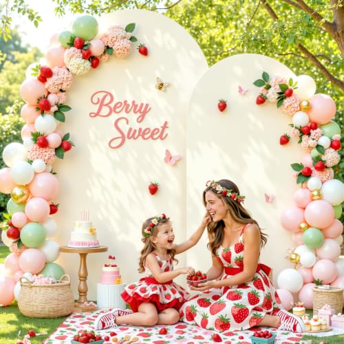 Image of Beige and Sage Green Arch Backdrop Cover Set of 2-7.2 and 6ft Spandex Wedding Arch Covers Stretchy Backdrop for Baby Shower Bridal Shower Birthday Party Photo Balloon Arch Stand Cover
