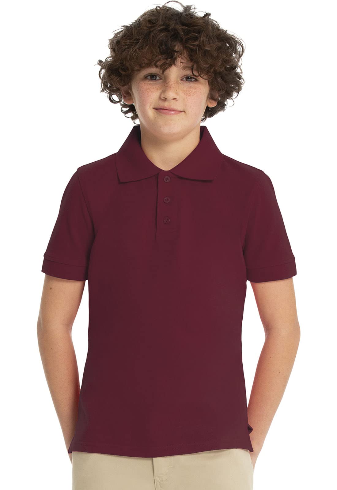 Classroom Girls' Short SLV Pique Polo
