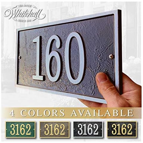 Whitehall Personalized Cast Metal Address plaque Cover