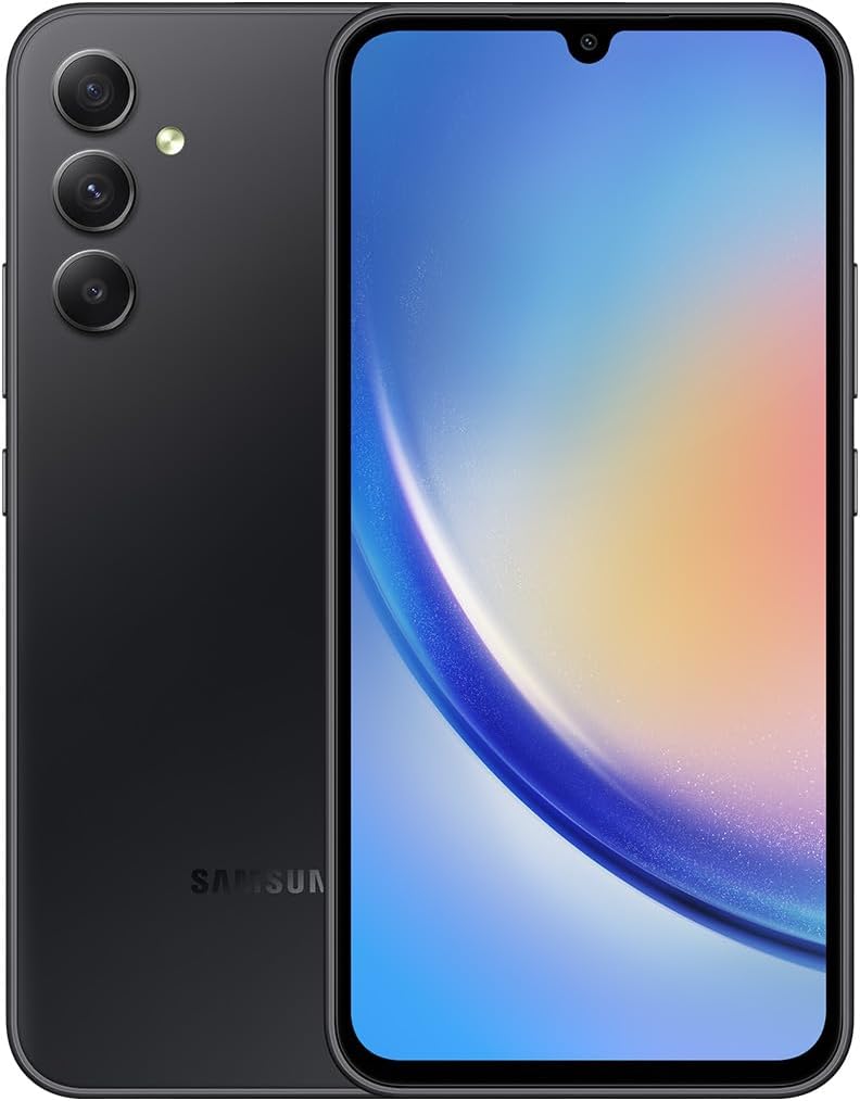 SAMSUNG Galaxy A34 5G + 4G LTE (128GB + 6GB) Unlocked Worldwide (Only T-Mobile/Mint/Metro USA Market) 6.6″ 120Hz 48MP Triple Camera + (25W Wall Charger) (Awesome Graphite (SM-A346M))