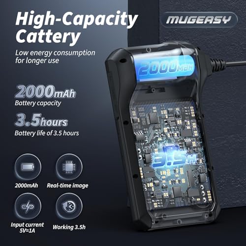 Mugeasy C30-M Endoscope Camera With Light - Inspection Borescope Camera With 4.3 Inch Ips Screen, 1920P Hd Snake Camera thumb #3