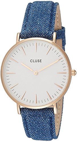 Cluse Reloj Analógico Automático para Mujer con Correa de Cuero – CL18025