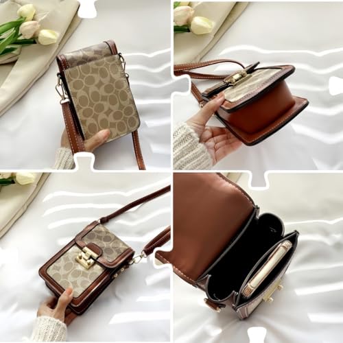 Chic Crossbody Bag with Adjustable Shoulder Strap and Secure Closure - Fashionable Pattern, Lightweight, Ideal for Daily Use and Travel D3