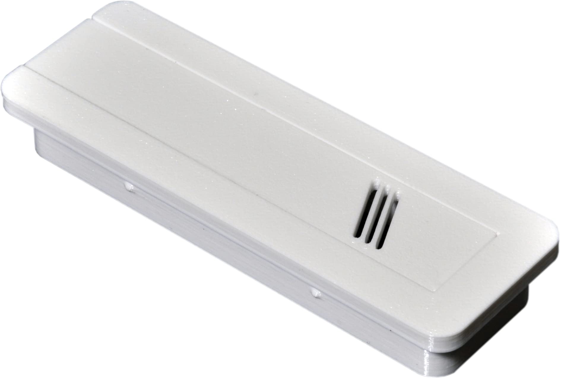 Aquameta Aquarium Feed Hole Cover for Fluval Flex 9 Gallon/34L - Secure Escape & Intrusion Prevention - Easy Slide Mechanism - PETG Material - White