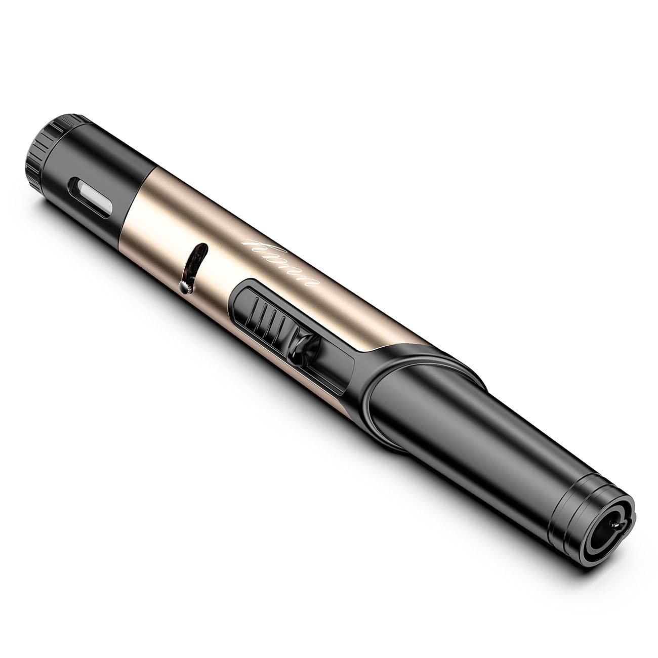 JOPOO Jet Blue Flame Lighter, Long Butane Refillable Torch Lighter