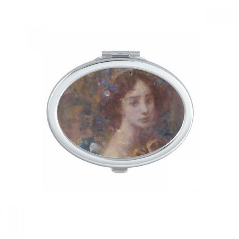 Miroir de poche miss automne pour retouches maquillage en voyage