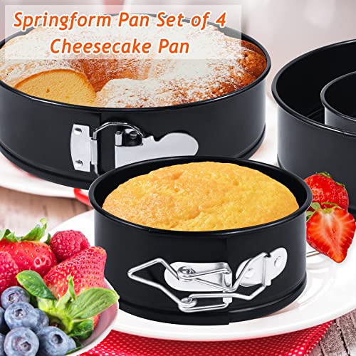 image for TIMDAM 4 Pcs Springform Pans Set, Round Cake Pans Sets for Baking, 4/7