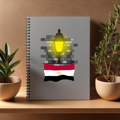 Carnet de notes Égypte lampadaire A5 pour organiser vos projets professionnels
