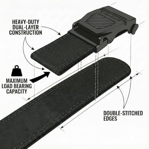 Image of KingMoore Tactical Gun Belt | 1.5 inch Width Dual-Layer Heavy-Duty 1000D Nylon for EDC & CCW