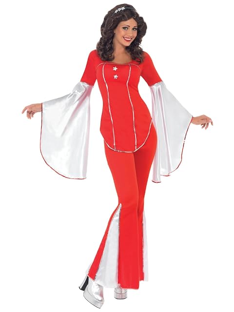 Smiffys Disfraz de Super Trooper, rojo, con top y pantalones Halloween, Carnaval
