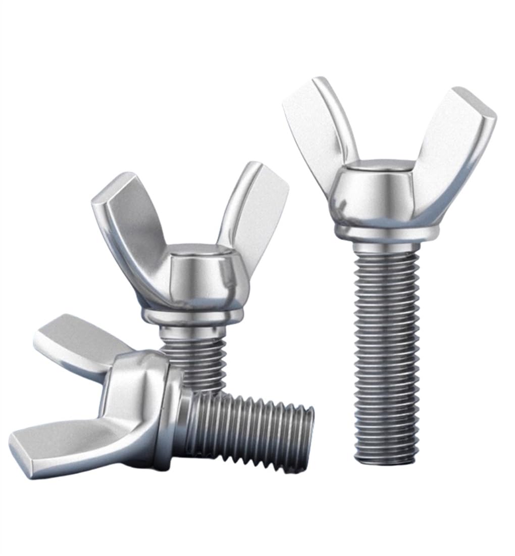 Wing Bolt Wing Screw Stainless Steel Butterfly Bolt Screw Thumb Hand Screws,UNC,Thumb Hand Screws for Electronic Equipment,Wing Bolt Thumb Hand Screws,5/16-18x1(2pcs)