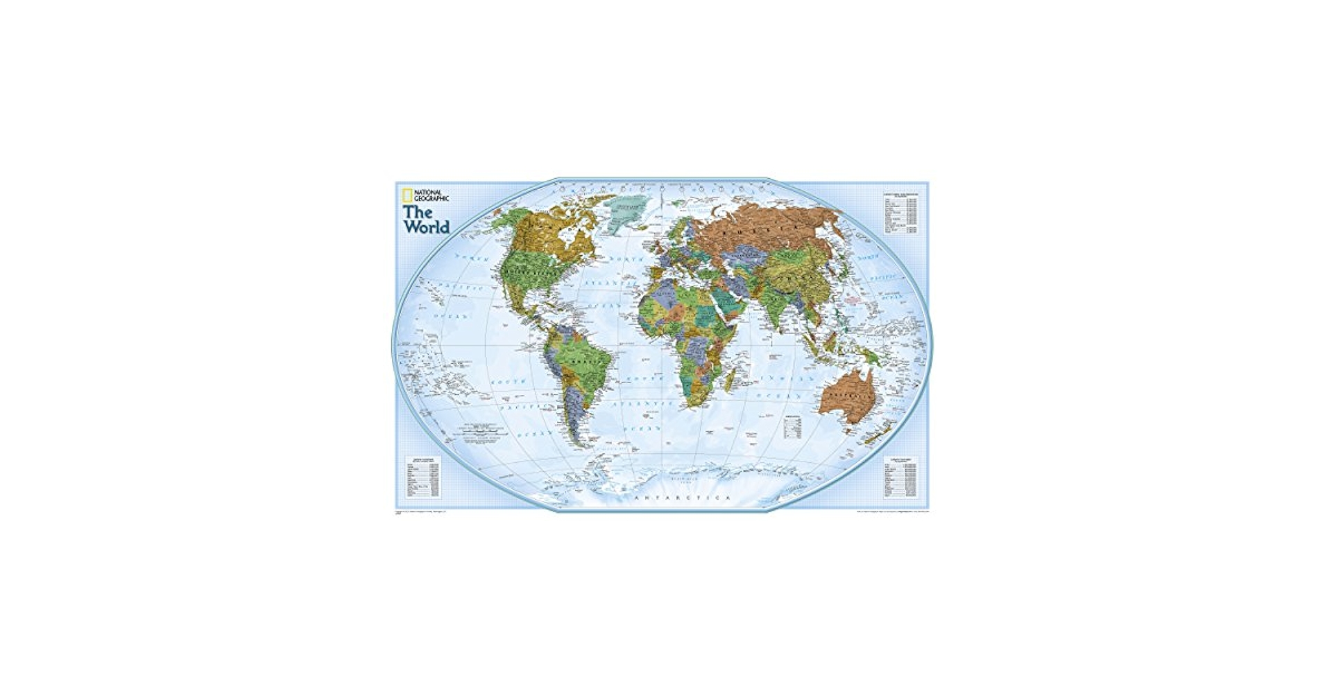 地図・旅行ガイド National Geographic on Assignment USA National Geographic World Explorer Wall Map - Executive (32