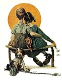 Norman Rockwell First Love 1926 Art Print - 8 in x 10 in - Unmatted, Unframed