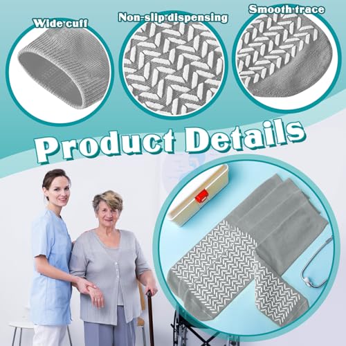 Taiyin 6 Pair Double Sided Tread Non Slip Socks Safety Socks Slip Stopping Safety Fall Prevention for Bariatric2