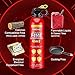 FIOZABI Portable Fire Extinguisher Spray With Bracket Can Prevent Re-Ignition,Best Suitable for The House/Car/Truck/Boat/Kitchen/Home Water-Based Fire Extinguishers Fire Type A/B/C/K 620ml (24pcs)