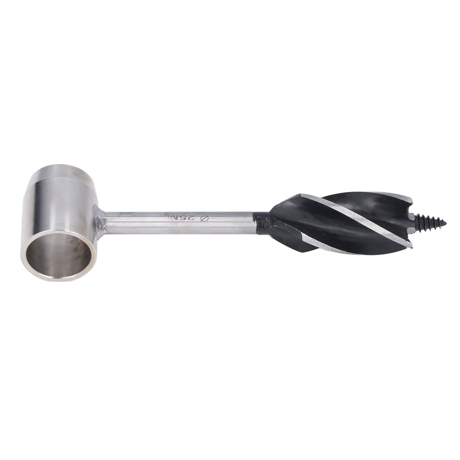 Broca de madera de acero de alta velocidad para bushcraft, llave de barrena manual para carpintería, camping y supervivencia; herramienta para colonos con orificio en la punta para