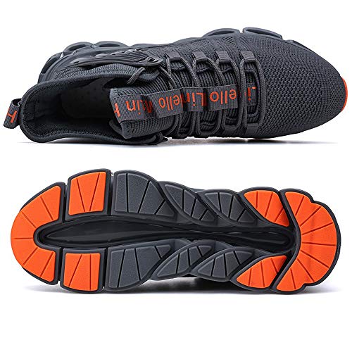Hello MrLin Men's Running Shoes Non Slip Athletic Tennis Walking Blade Type Sneakers Hip Hop - Image 4