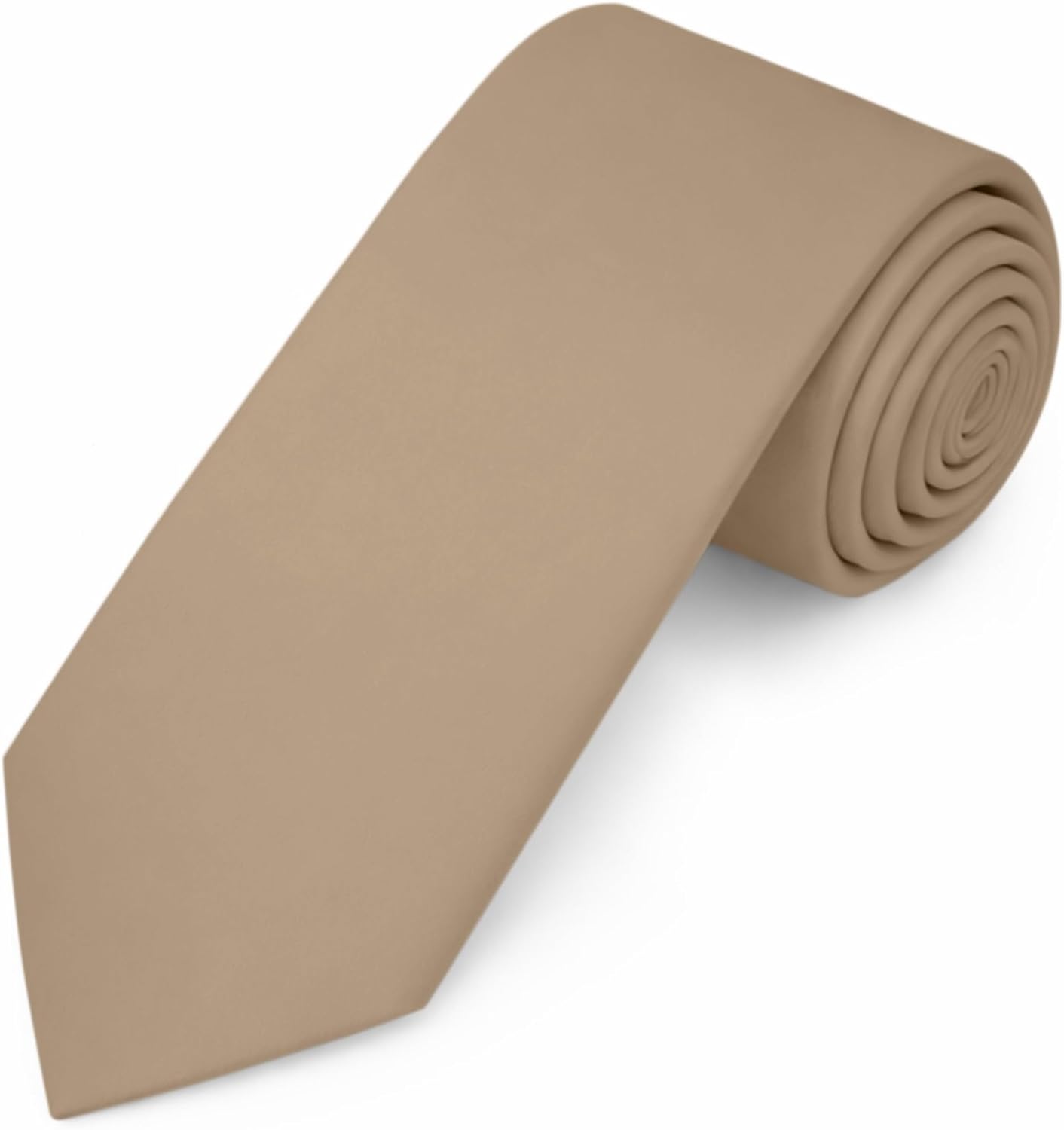 Jacob Alexander Men's Slim Width 2.75" Solid Color Tie