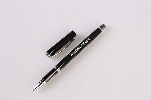 Miniatura 3 de Wisdom4Sure - Bolígrafo de metal de color negro, de acero inoxidable, para estudiantes, papelería, suministros de oficina