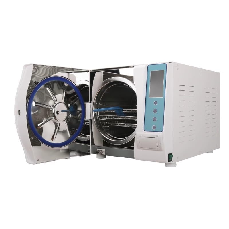 18L / 23L Autoklav Klasse B Dreimal Pulsation Vakuum Dampf Sterilisator Hochtemperatur Hochdruck Dampf Edelstahl Digital Display Autoklav mit Drucker (23L)