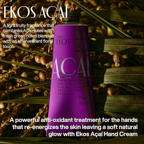 natura - Ekos Hand Cream Quartet Variety Pack, 4 Creams - (1) Maracujá, (1) Castanha, (1) Tukumã, (1) Açaí Hand Cream - Vegan Skin Care - Brazilian Beauty Secrets - Hand Care - 1.41oz (40g) - Image 7