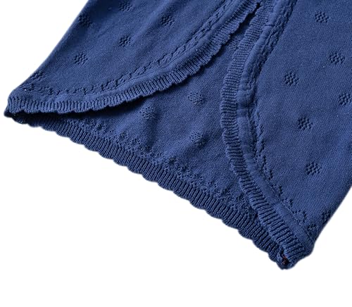Toddler Girls Knit Cropped Bolero Shrug Little Kids Long Sleeve Open Front Cardigan Sweater, 6Months-7Years4