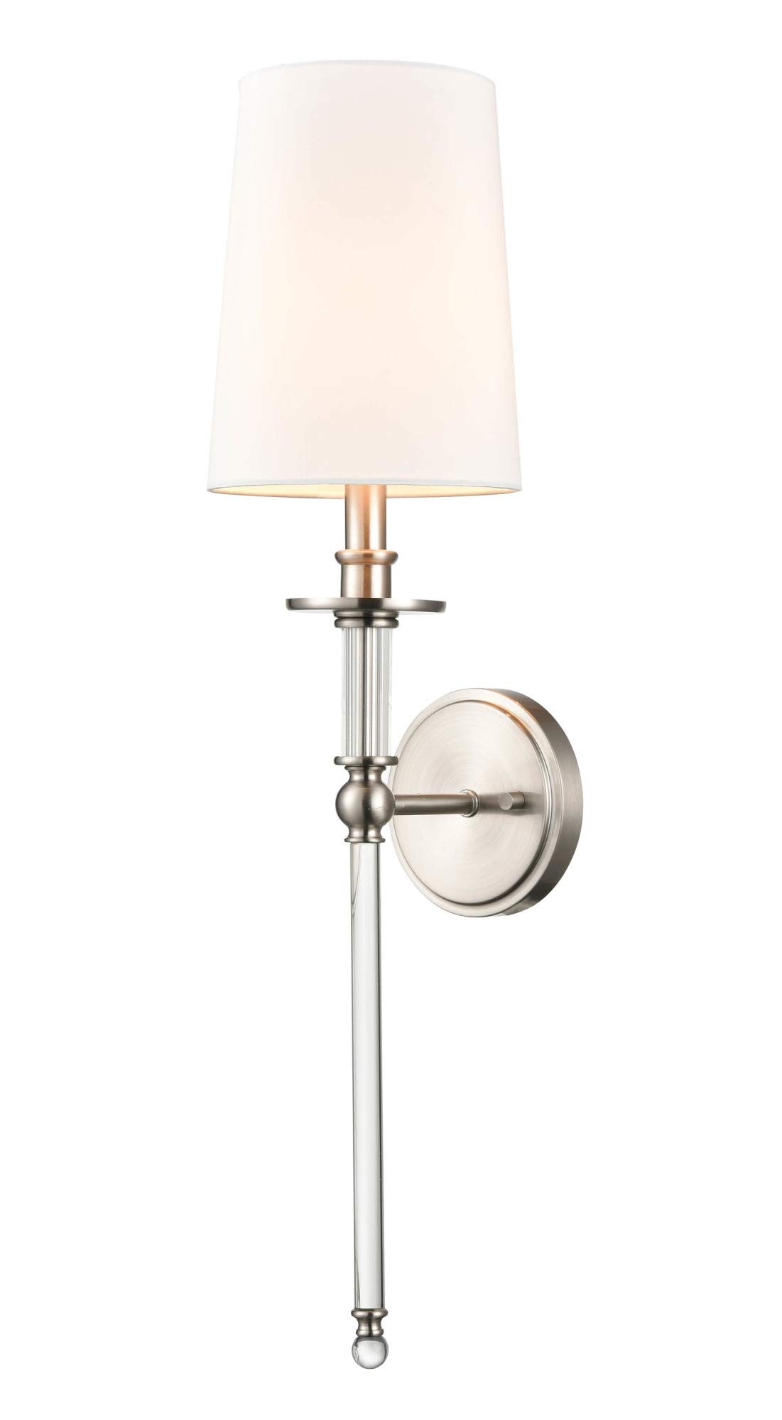 Millennium 6981-SN Transitional One Light Wall Sconce from None Collection in Pewter, Silver Finish, Satin Nickel