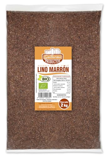 Guillermo | Lino marrón BIO - Bolsa 2 kg. | 100% ecológico | Aporta gran cantidad de minerales | R